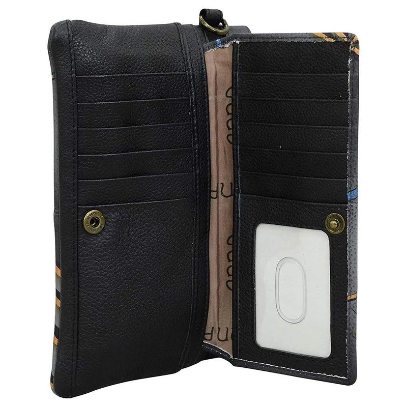 Anna by Anuschka womens Wristlet Wallet & Organizer - Genuine Leather, African Leopard, One Size US - Image 4